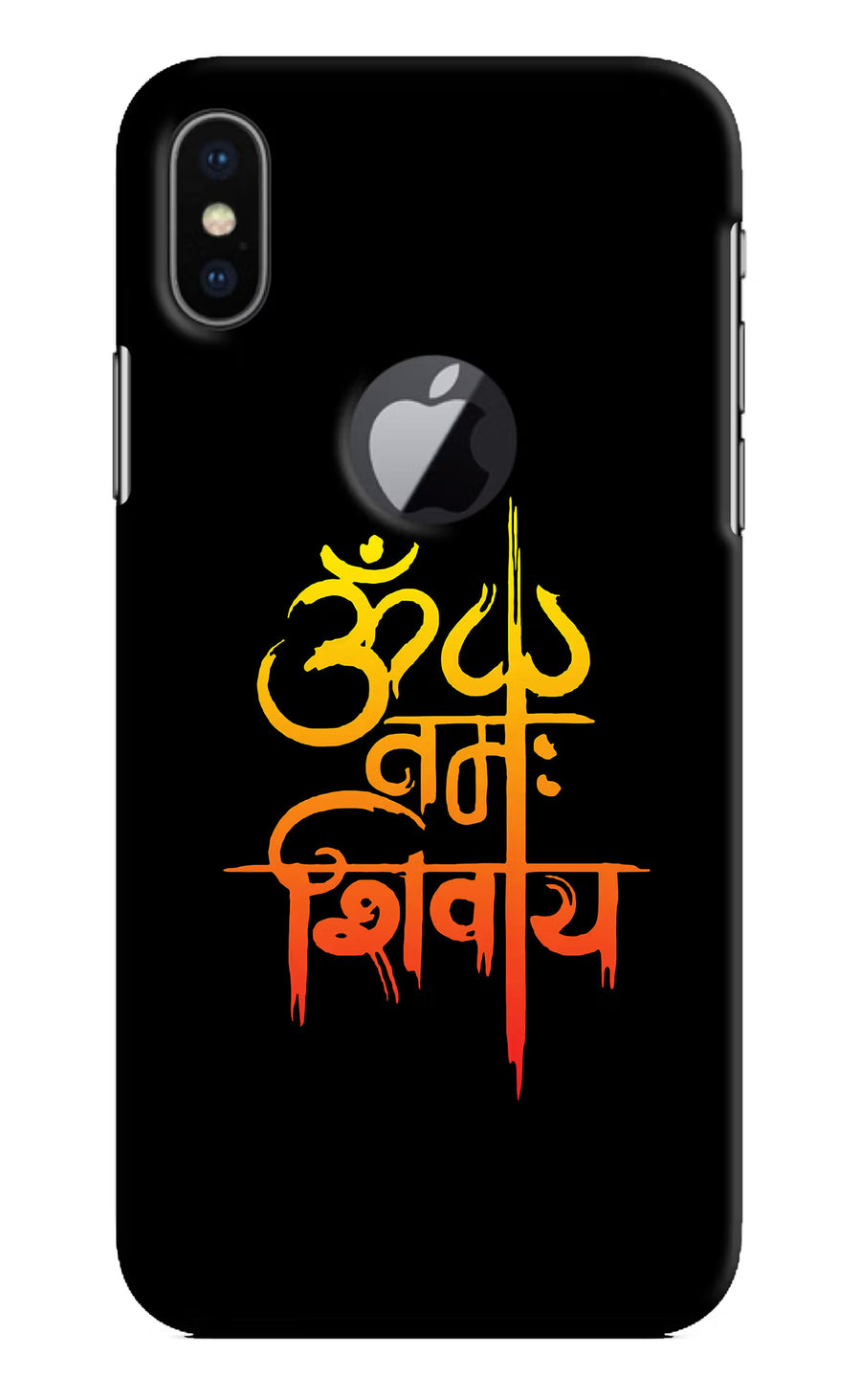 Om Namah Shivay iPhone X Logocut Back Cover, Hard case