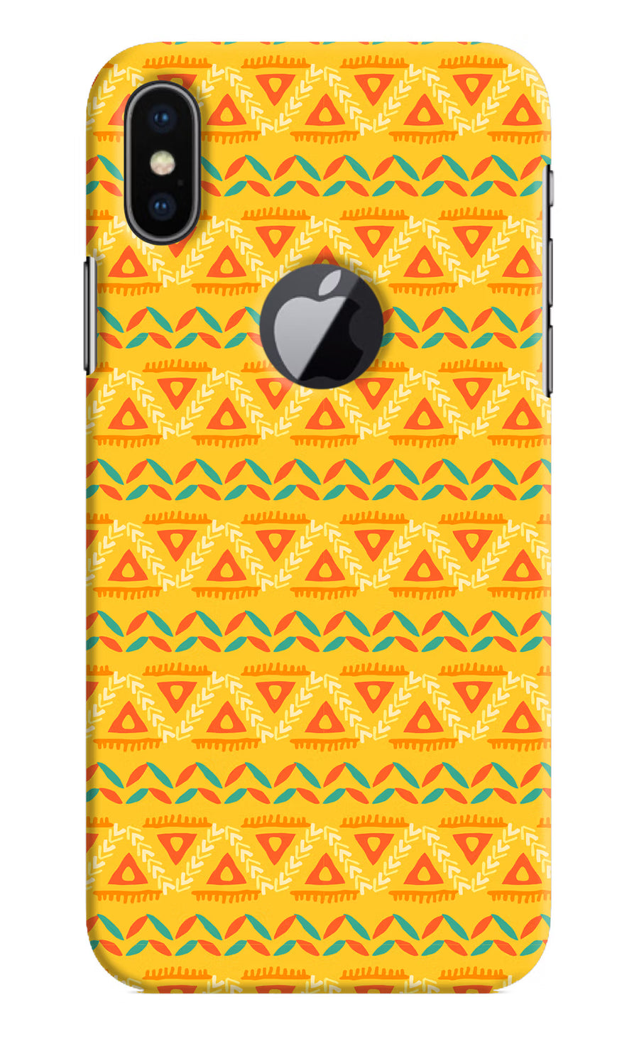 Tribal Pattern iPhone X Logocut Back Cover, Hard case