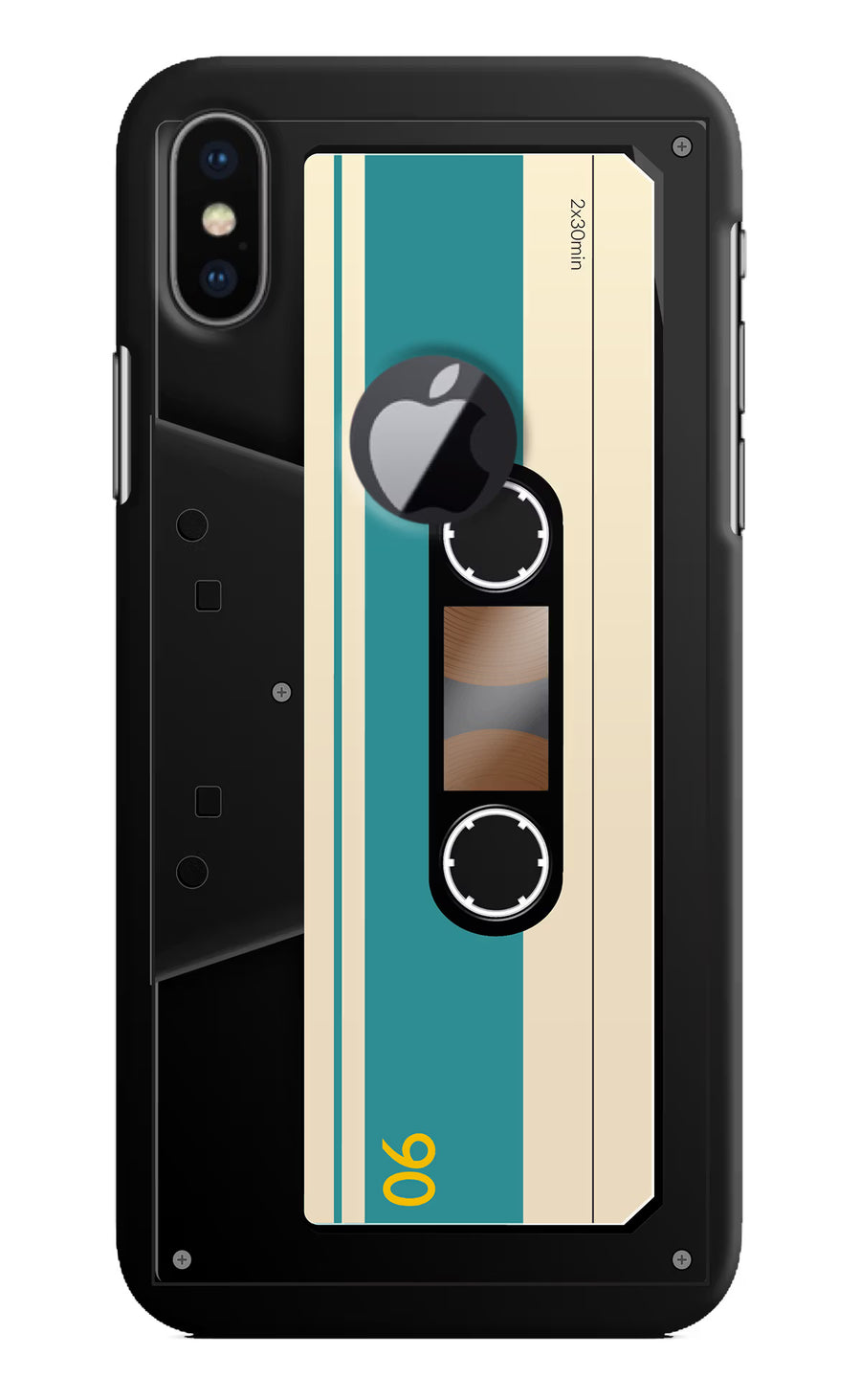Cassette iPhone X Logocut Back Cover, Hard case