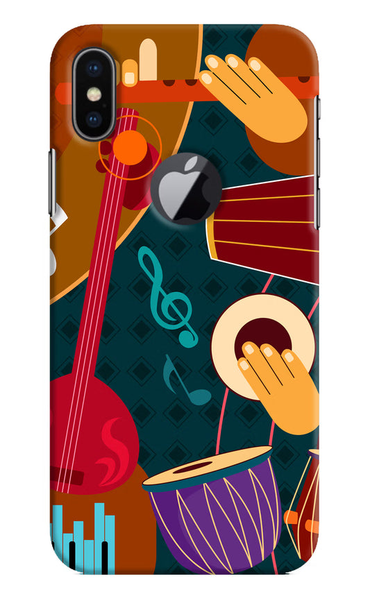 Music Instrument iPhone X Logocut Hard Case Back Cover by Casekaro