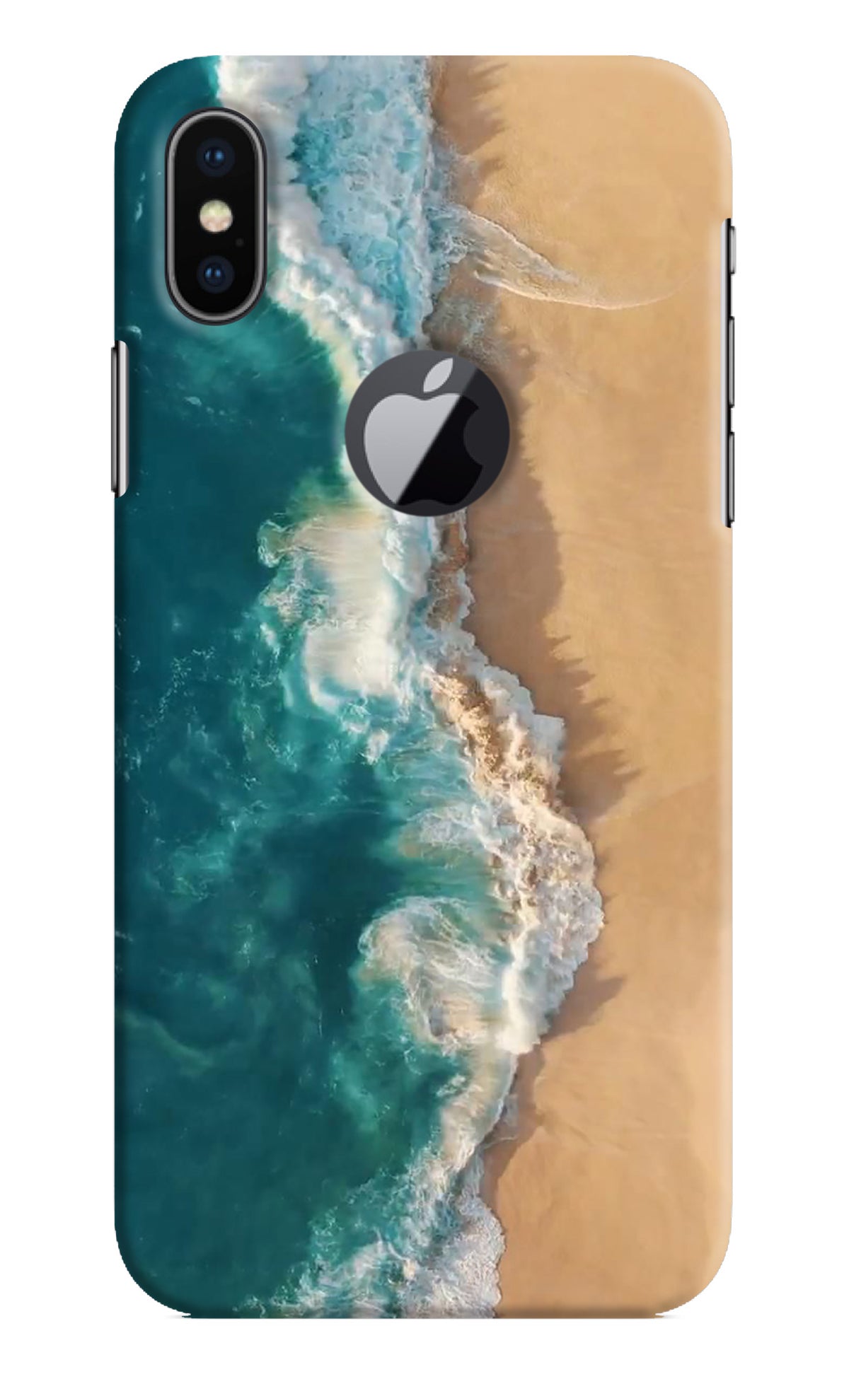 Ocean Beach iPhone X Logocut Back Cover