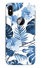 Fabric Art iPhone X Logocut Hard Case Back Cover by Casekaro