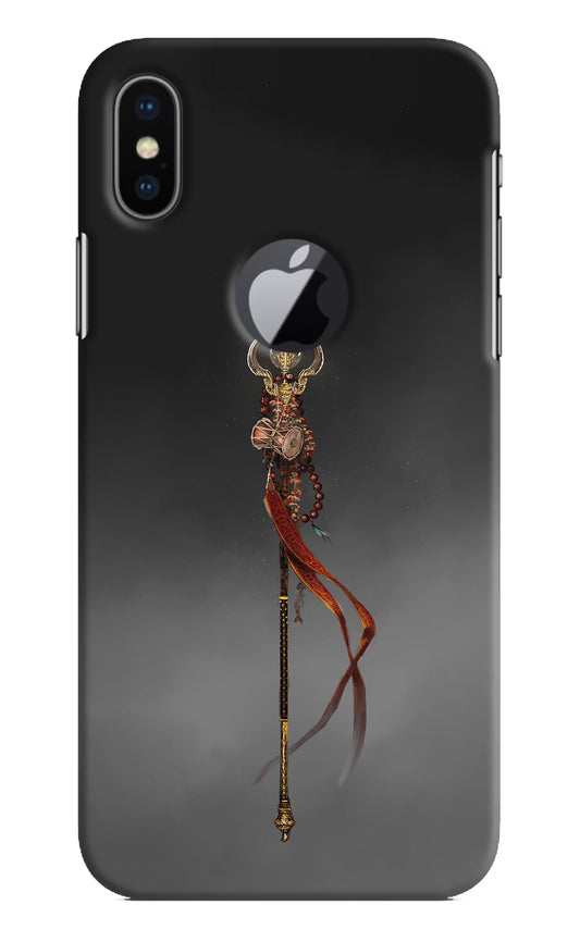 Shiv Trishul iPhone X Logocut Hard Case Back Cover by Casekaro