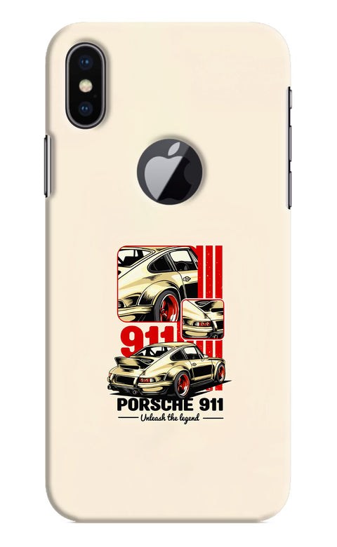 Classic Porsche 911 iPhone X Logocut Back Cover