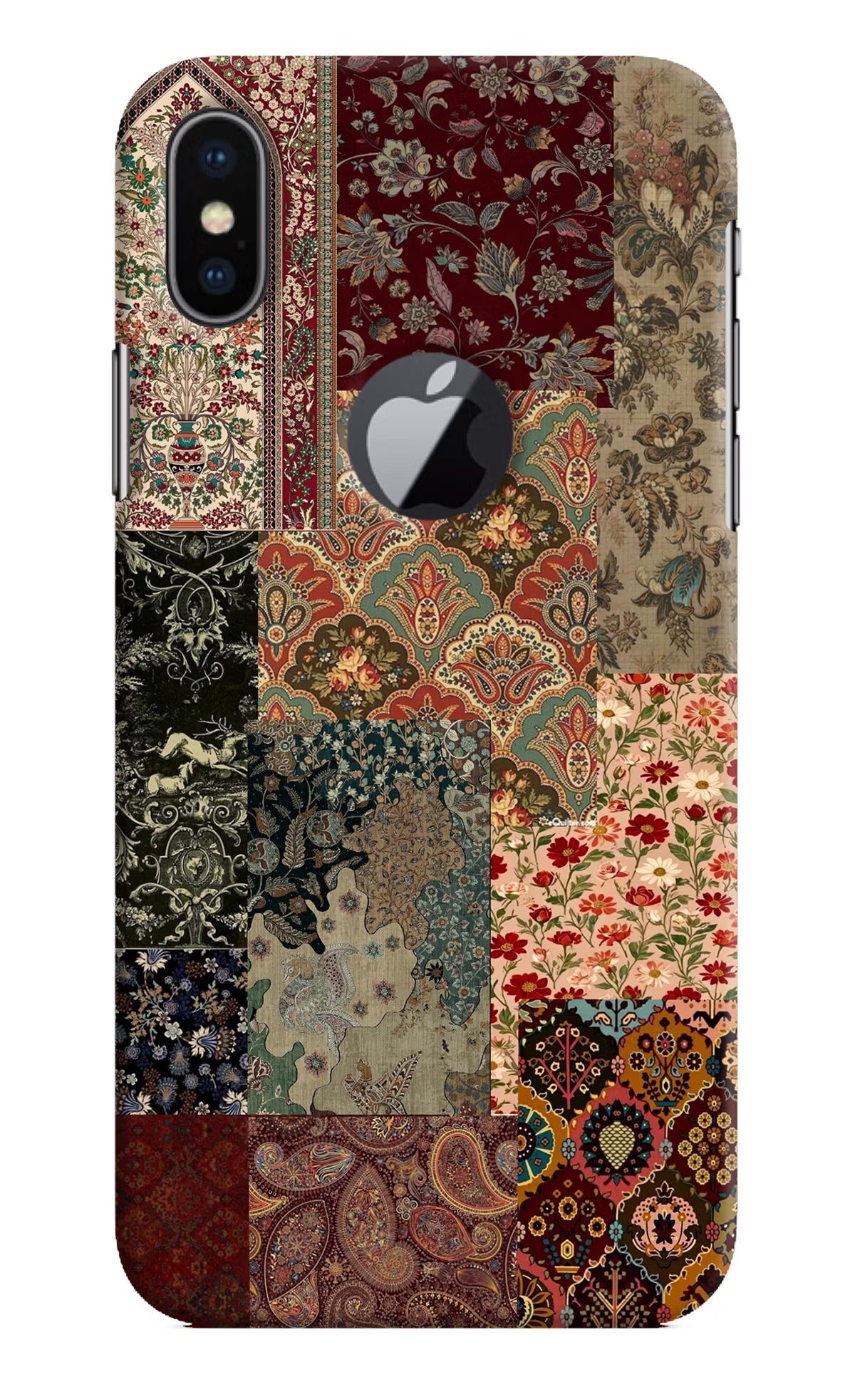 Desi Print iPhone X Logocut Hard Case Back Cover by Casekaro