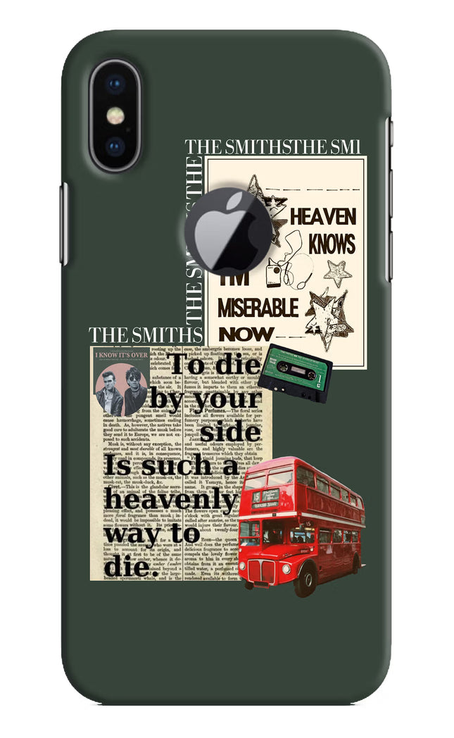 The Smiths iPhone X Logocut Hard Case Back Cover by Casekaro