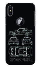 WRC'99 iPhone X Logocut Hard Case Back Cover by Casekaro