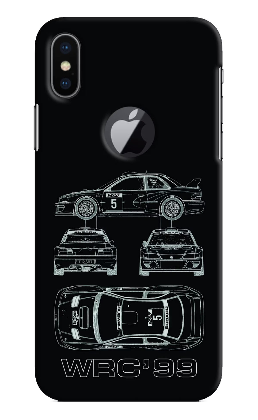 WRC'99 iPhone X Logocut Back Cover, Hard case