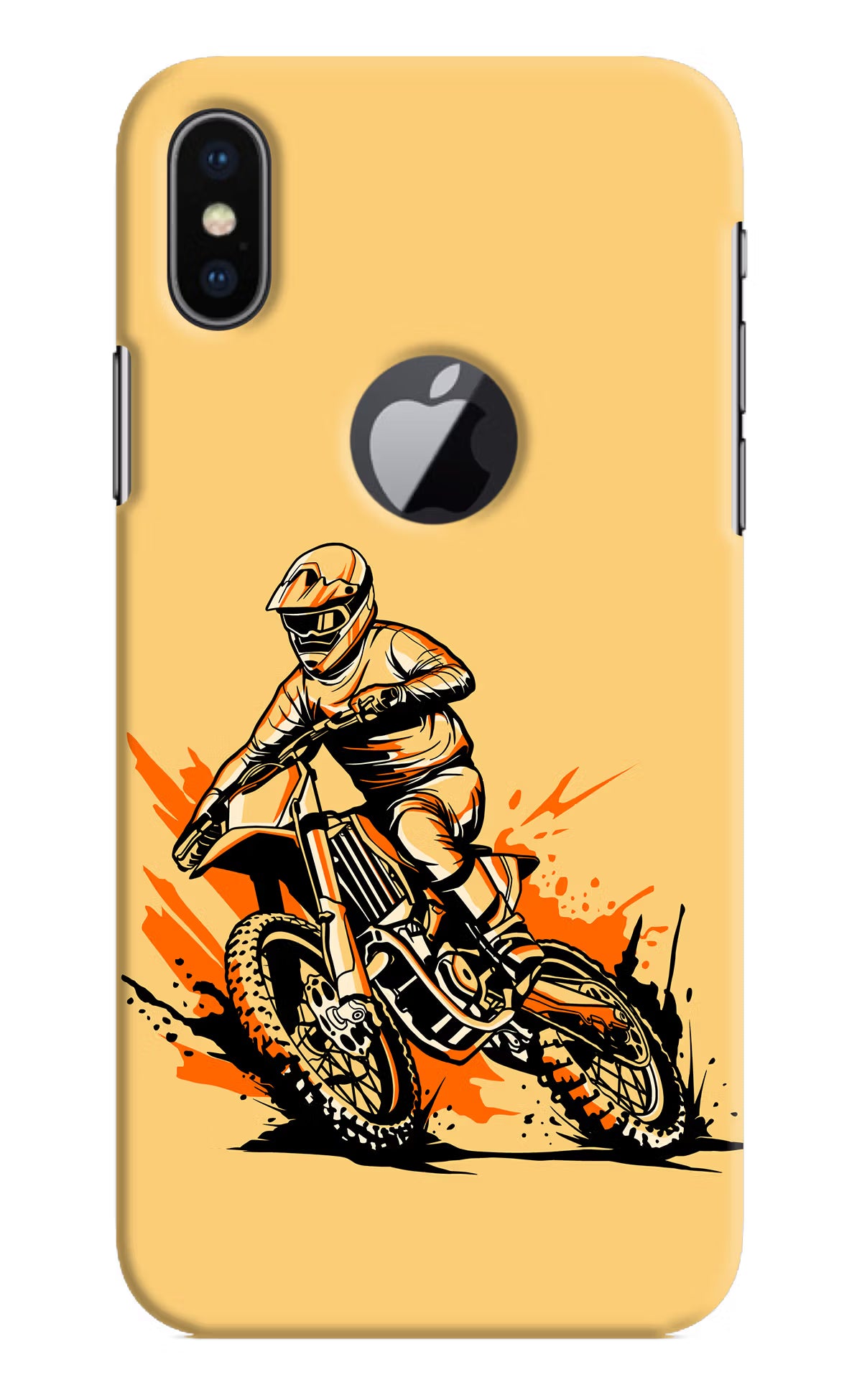 Off-Road Fury iPhone X Logocut Hard Case Back Cover by Casekaro