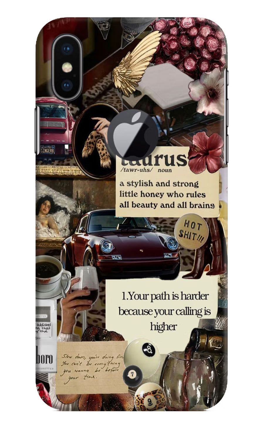 Taurus Zodiac iPhone X Logocut Back Cover, Hard case