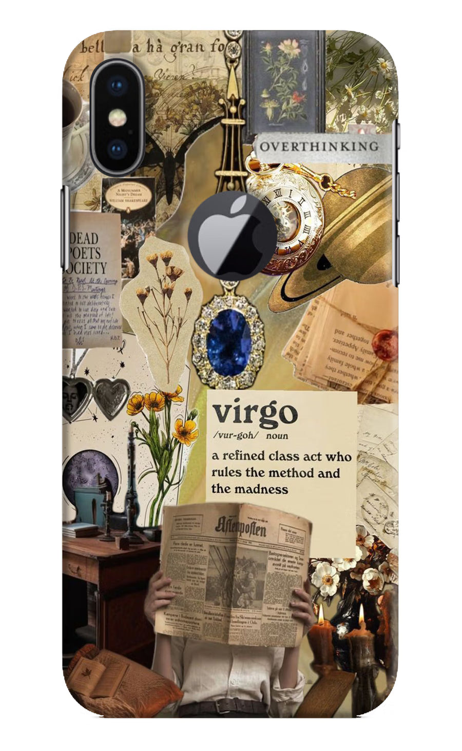 Virgo Zodiac iPhone X Logocut Back Cover, Hard case