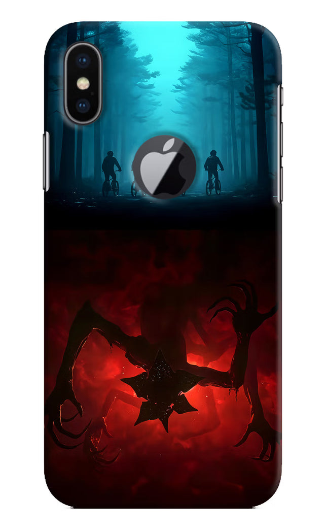 Ordinary Things Downside Up iPhone X Logocut Hard Case Back Cover by Casekaro