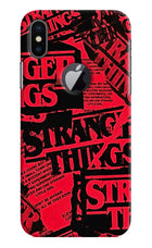 Ordinary Things iPhone X Logocut Hard Case Back Cover by Casekaro
