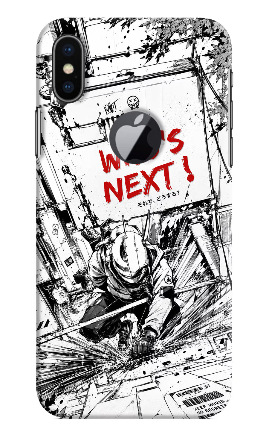 Who's Next iPhone X Logocut Back Cover, Hard case