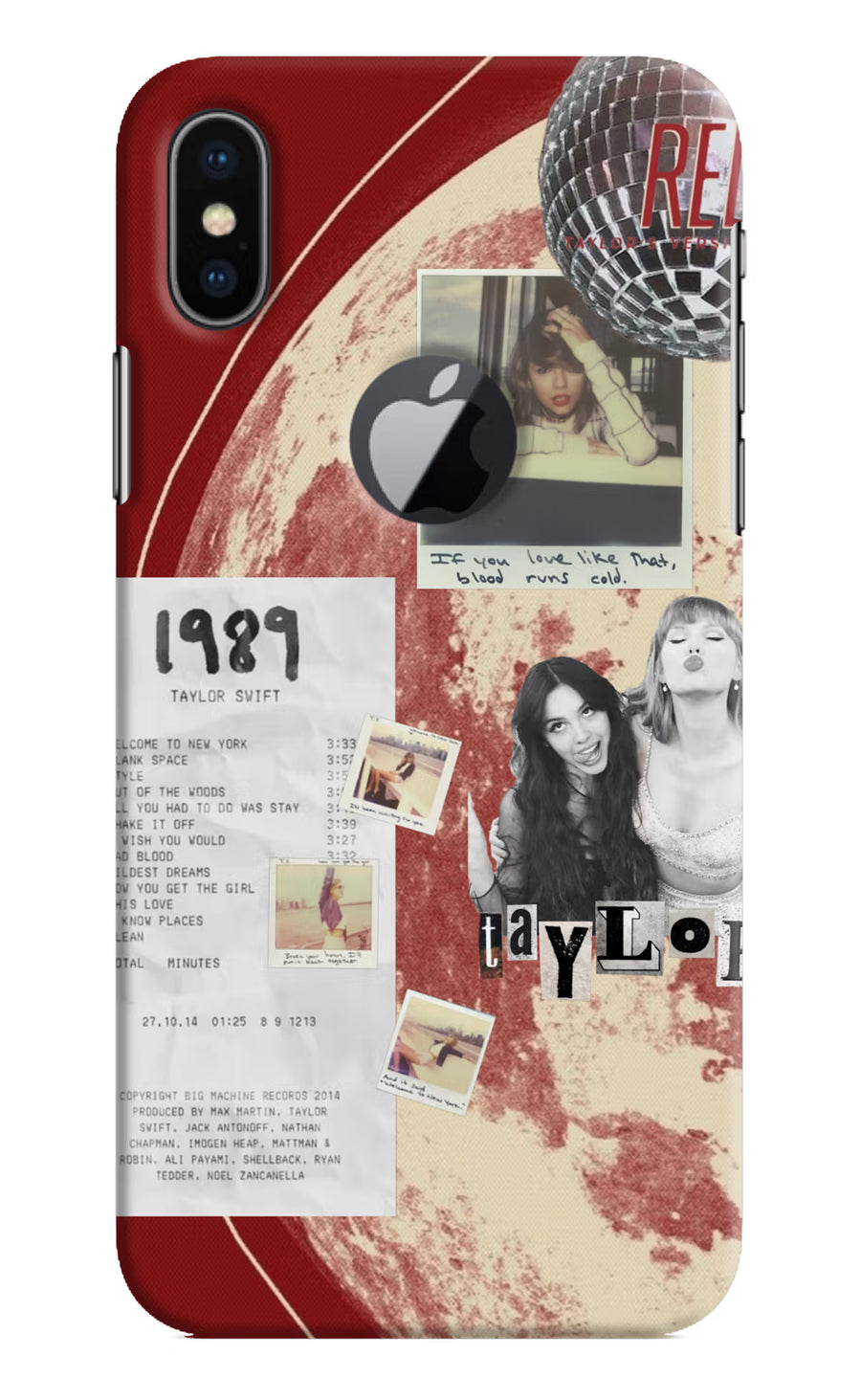 Taylor Swift iPhone X Logocut Back Cover, Hard case