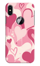 Hearty case iPhone X Logocut Hard Case Back Cover by Casekaro