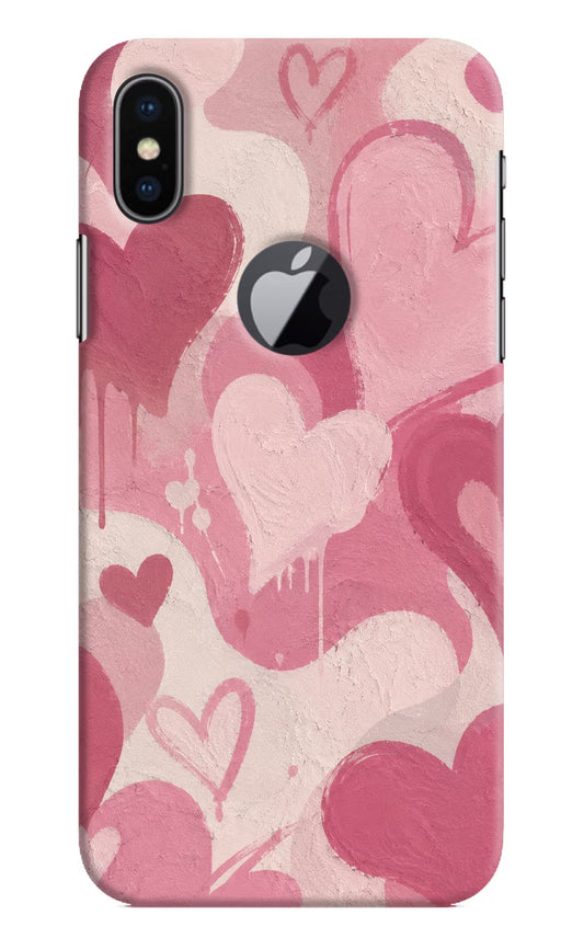 Hearty case iPhone X Logocut Back Cover