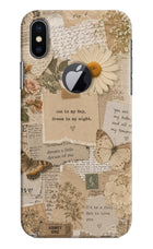 Vintage case iPhone X Logocut Hard Case Back Cover by Casekaro