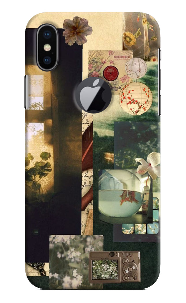 Summer iPhone X Logocut Hard Case Back Cover by Casekaro