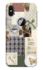 Cookie iPhone X Logocut Hard Case Back Cover by Casekaro