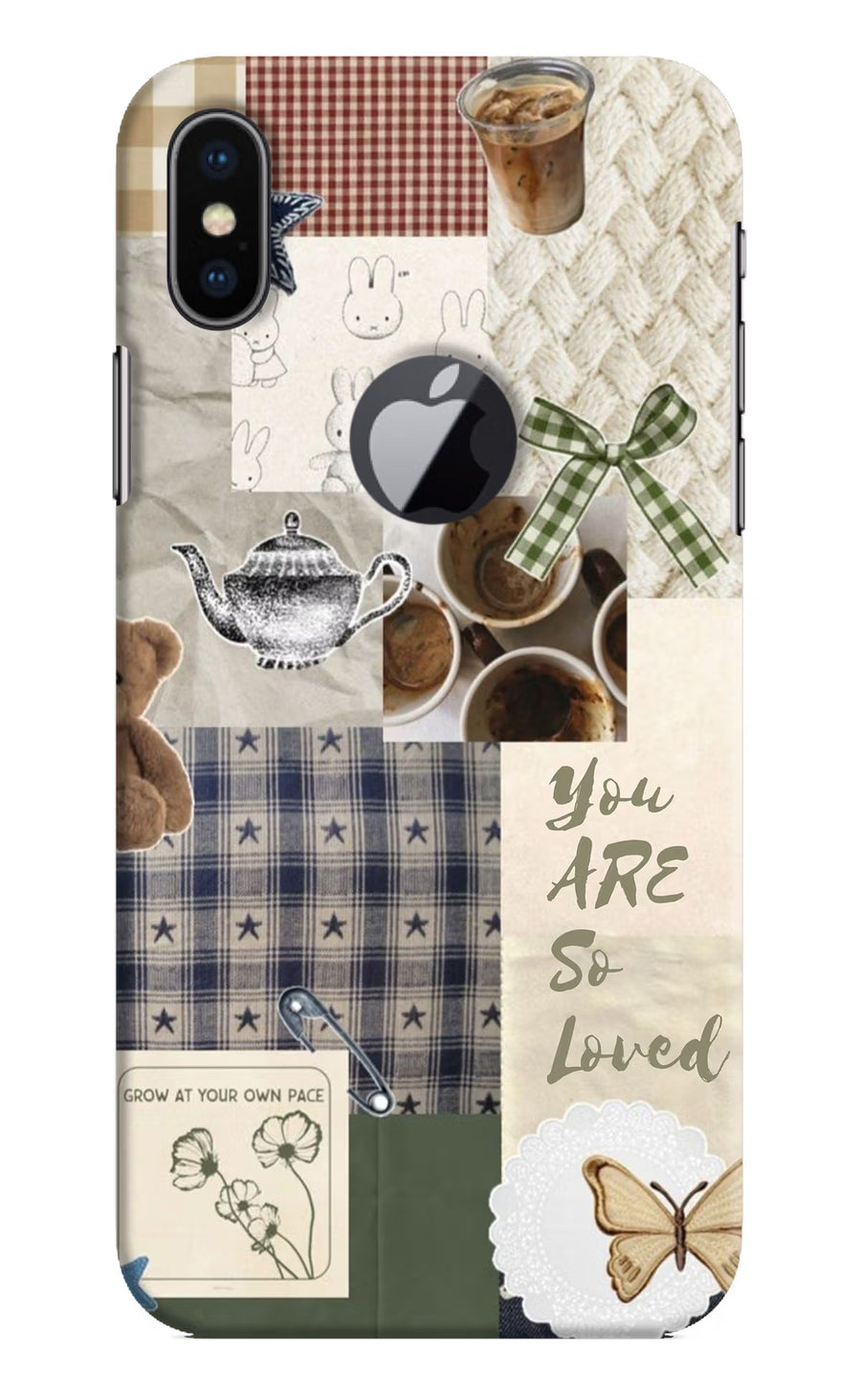 Cookie iPhone X Logocut Back Cover, Hard case