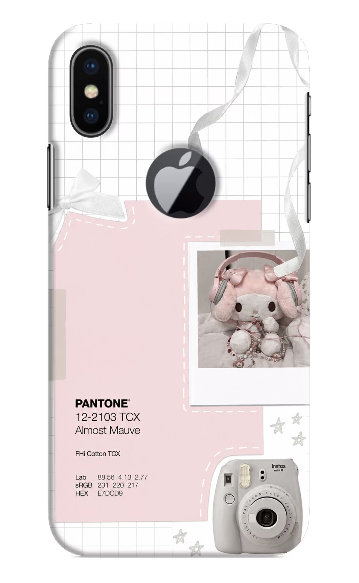 Pantone Asthetic iPhone X Logocut Back Cover