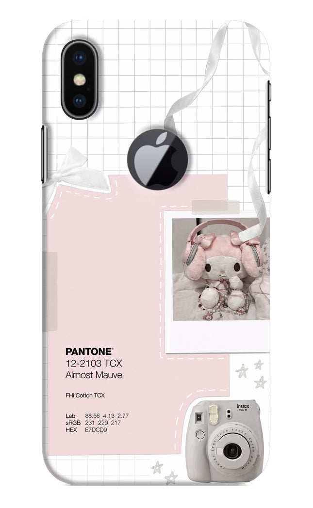 Pantone Asthetic iPhone X Logocut Hard Case Back Cover by Casekaro