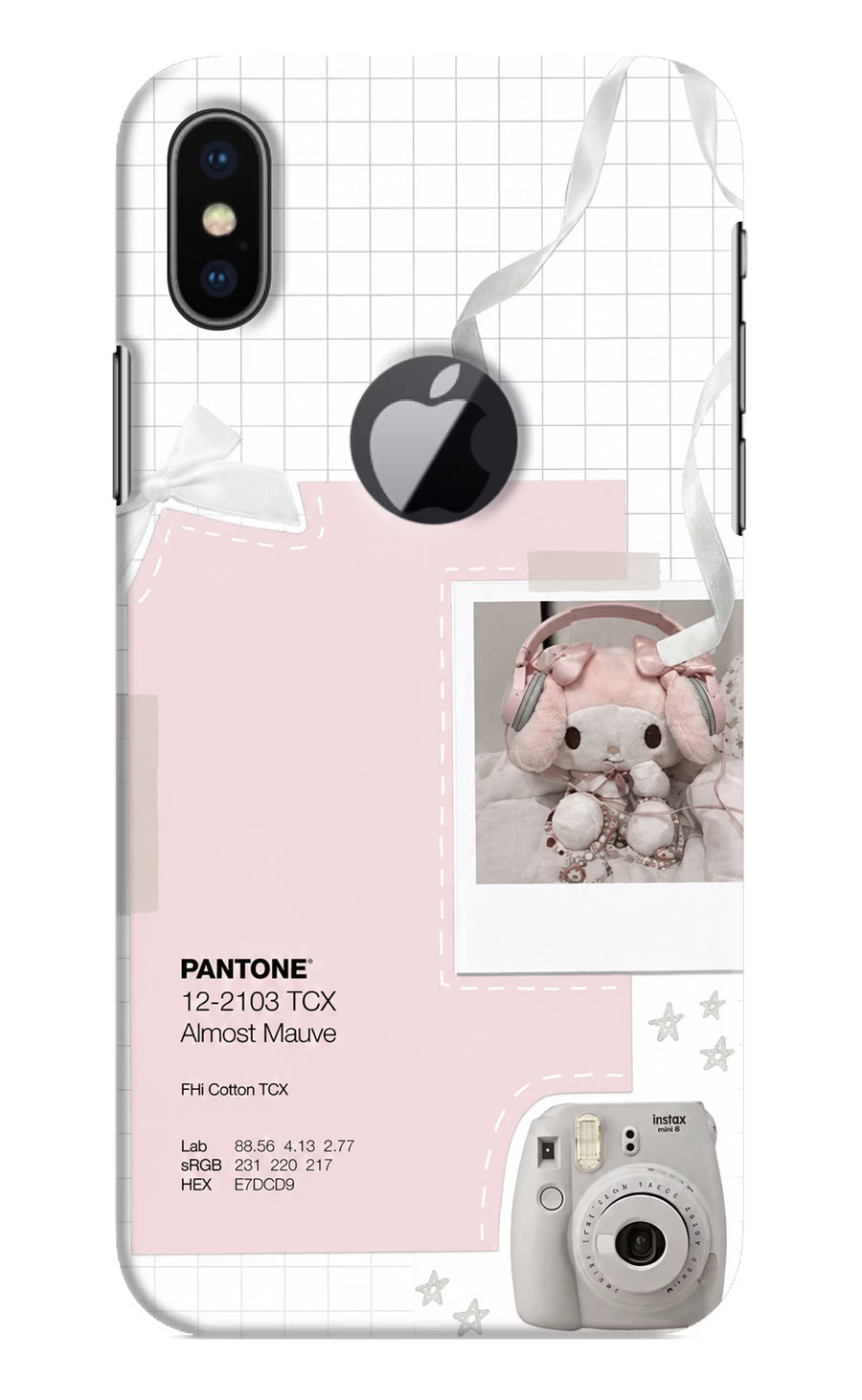 Pantone Asthetic iPhone X Logocut Back Cover, Hard case