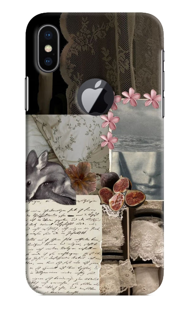 Midnight Sky iPhone X Logocut Hard Case Back Cover by Casekaro