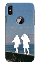 Coastal Dream iPhone X Logocut Hard Case Back Cover by Casekaro