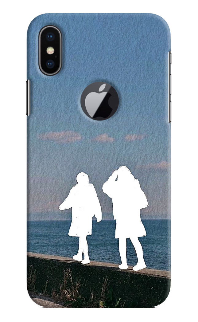 Coastal Dream iPhone X Logocut Hard Case Back Cover by Casekaro