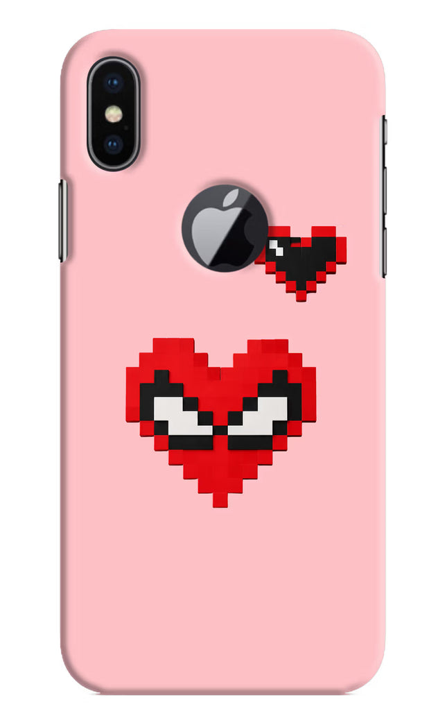 Gwen Heart iPhone X Logocut Hard Case Back Cover by Casekaro