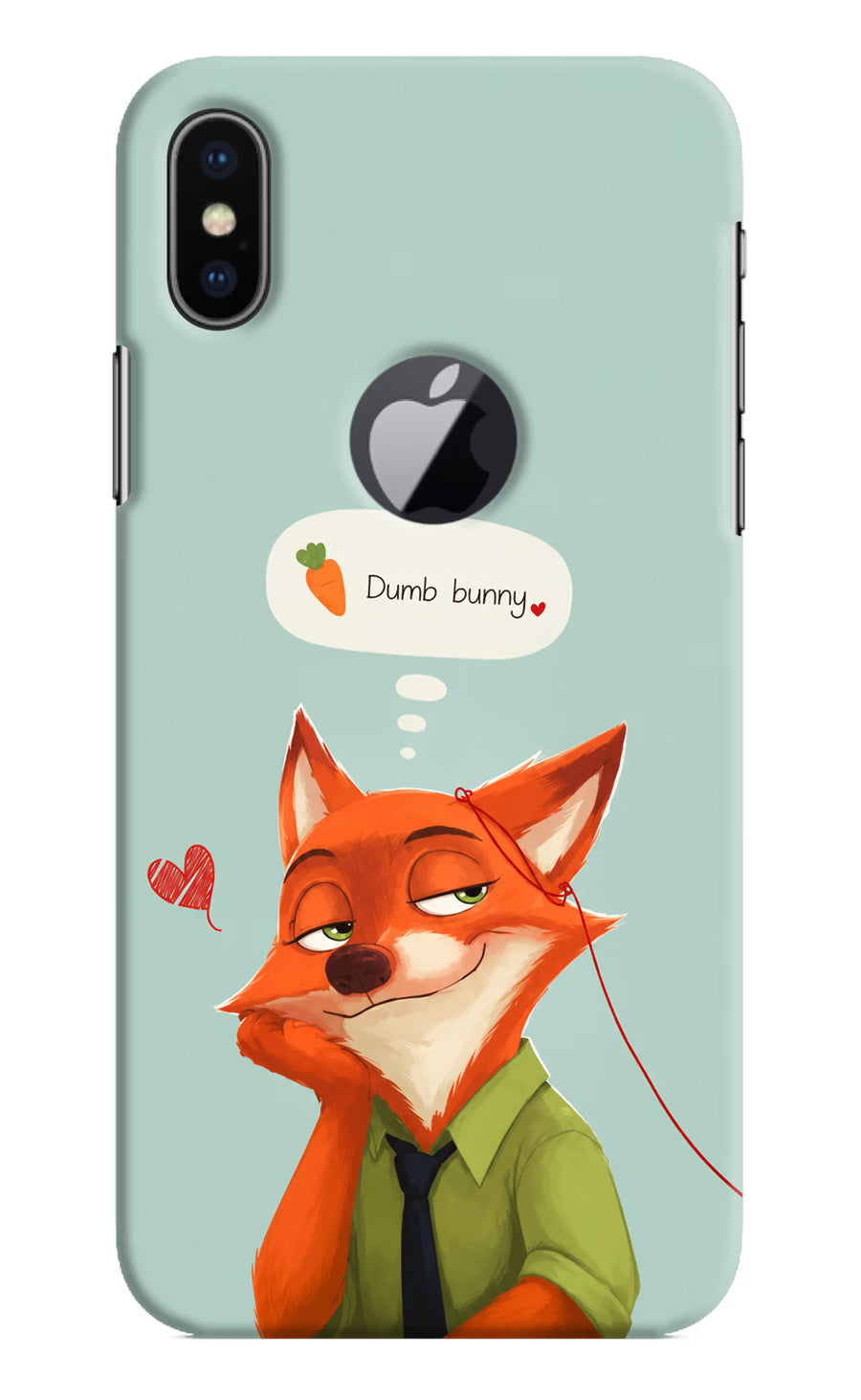 Nick Charm iPhone X Logocut Back Cover, Hard case