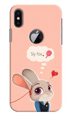 Judy Charm iPhone X Logocut Hard Case Back Cover by Casekaro