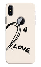 Soul Line iPhone X Logocut Hard Case Back Cover by Casekaro