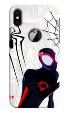 Miles Verse iPhone X Logocut Hard Case Back Cover by Casekaro