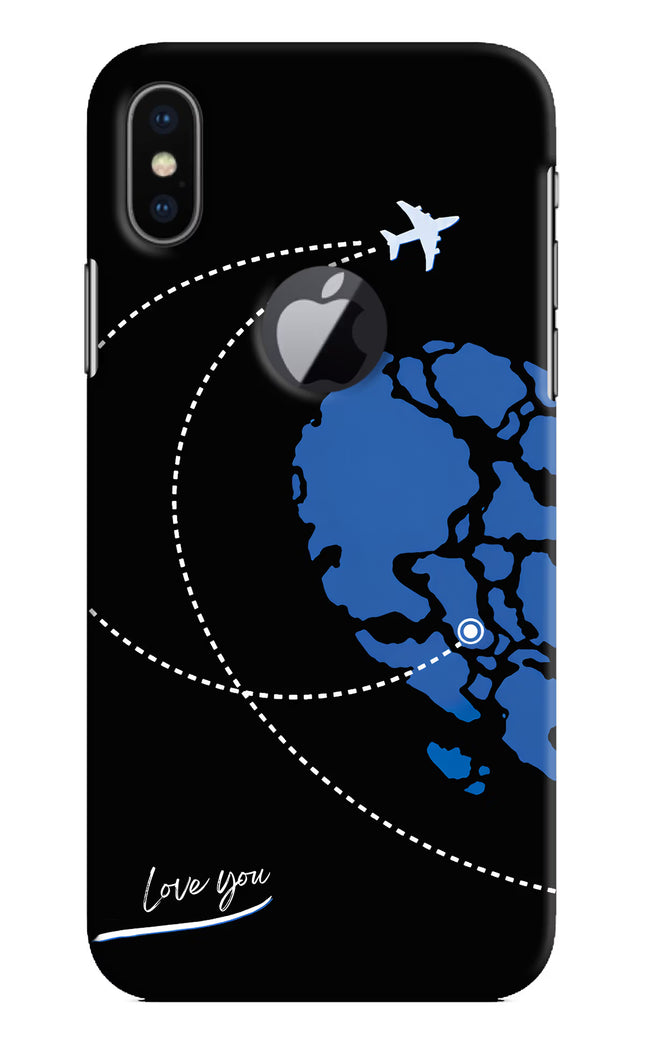 Love Orbit iPhone X Logocut Hard Case Back Cover by Casekaro