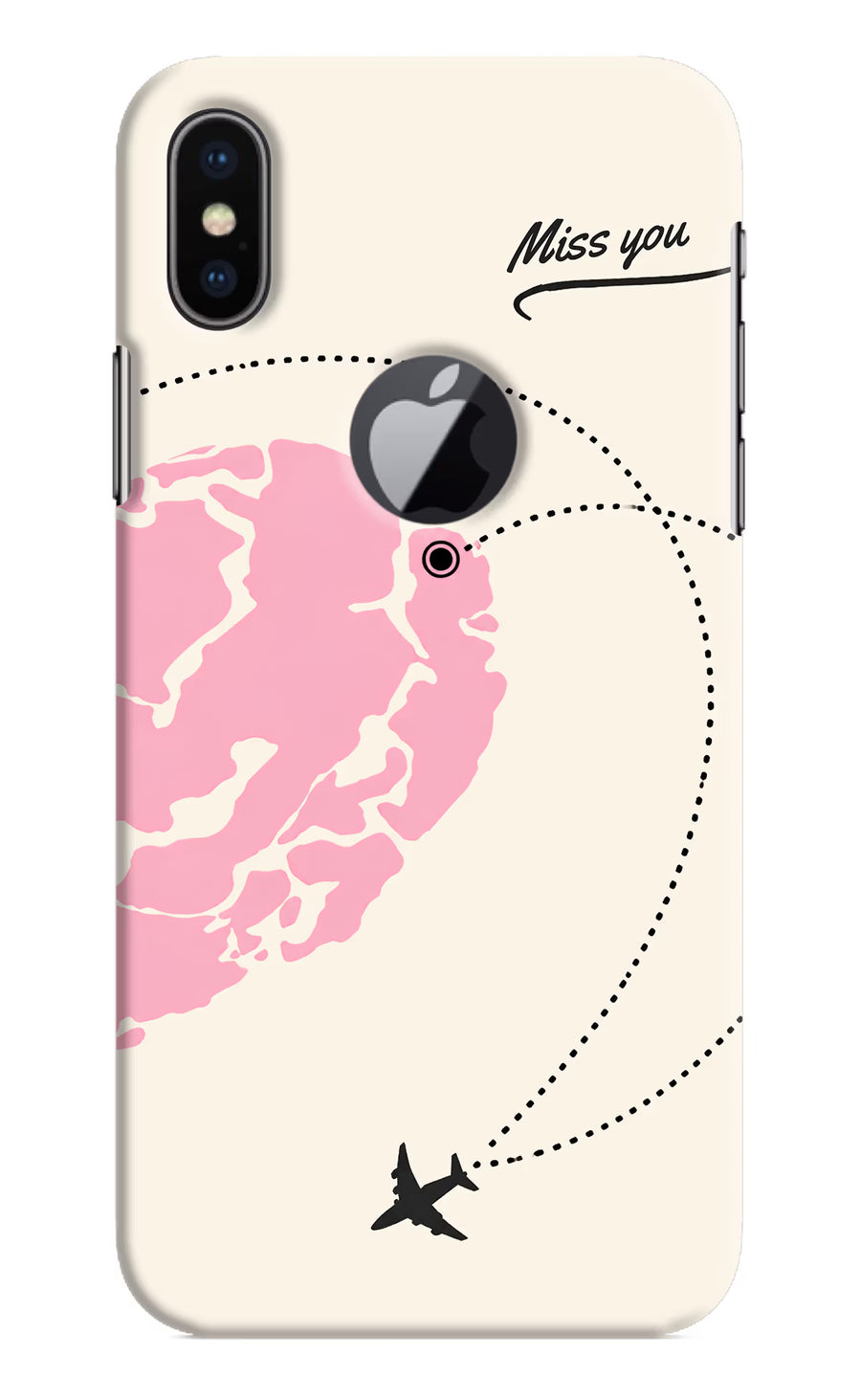 Miss Orbit iPhone X Logocut Back Cover, Hard case