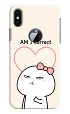 Always Right iPhone X Logocut Hard Case Back Cover by Casekaro