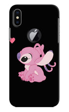 Angel Crush iPhone X Logocut Hard Case Back Cover by Casekaro
