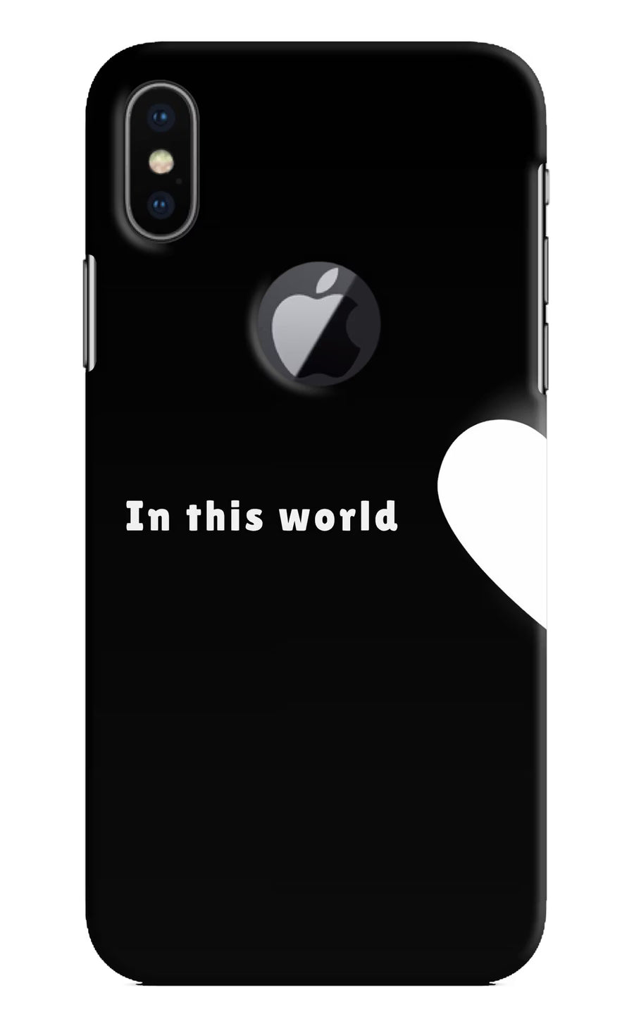 This World iPhone X Logocut Back Cover, Hard case