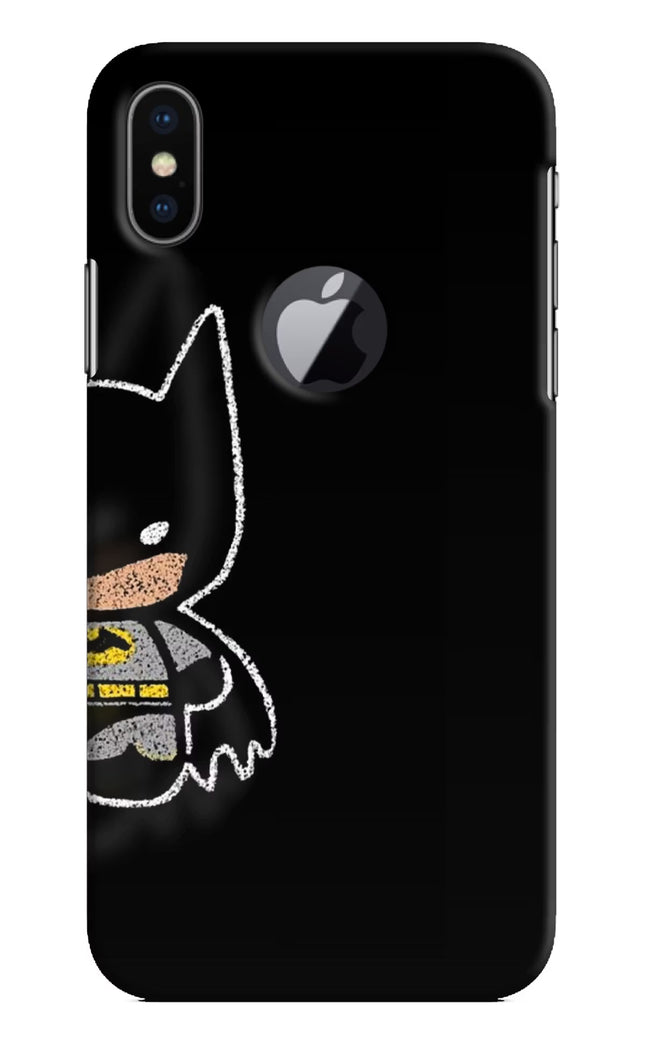 Bat Kitty iPhone X Logocut Hard Case Back Cover by Casekaro