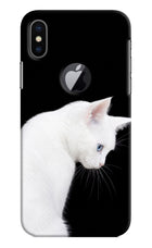 Snow Gaze iPhone X Logocut Hard Case Back Cover by Casekaro