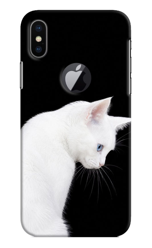 Snow Gaze iPhone X Logocut Hard Case Back Cover by Casekaro