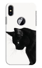 Shadow Gaze iPhone X Logocut Hard Case Back Cover by Casekaro