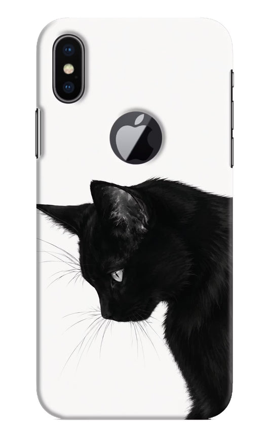 Shadow Gaze iPhone X Logocut Hard Case Back Cover by Casekaro