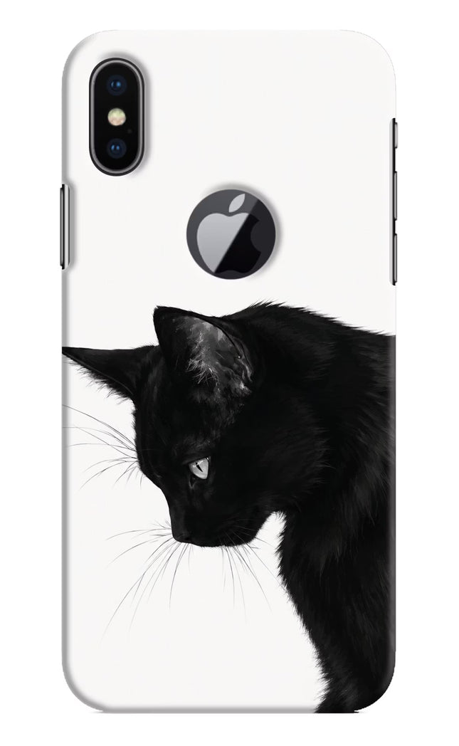 Shadow Gaze iPhone X Logocut Hard Case Back Cover by Casekaro
