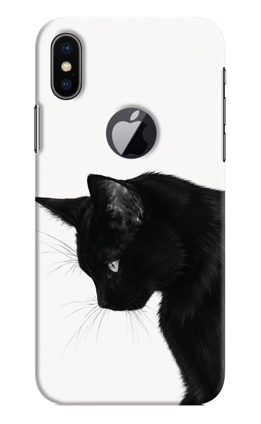 Shadow Gaze iPhone X Logocut Back Cover, Hard case