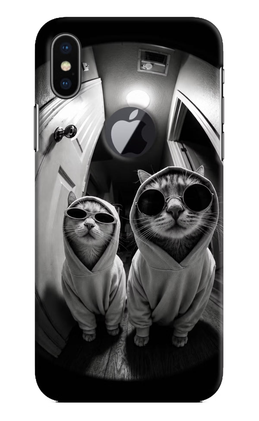 Hood Cats iPhone X Logocut Back Cover, Hard case