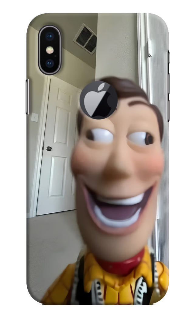 Side Eye Woody iPhone X Logocut Hard Case Back Cover by Casekaro